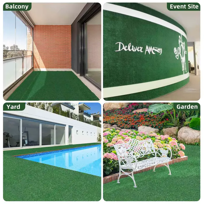 Gazon Élde simulation de prairie, mousse de pelouse, faux polymère vert, tapis de bricolage, micro p