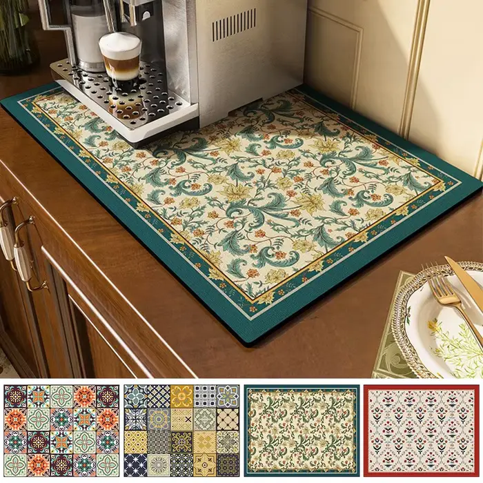 Tapis de séchage absorbant pour cuisine