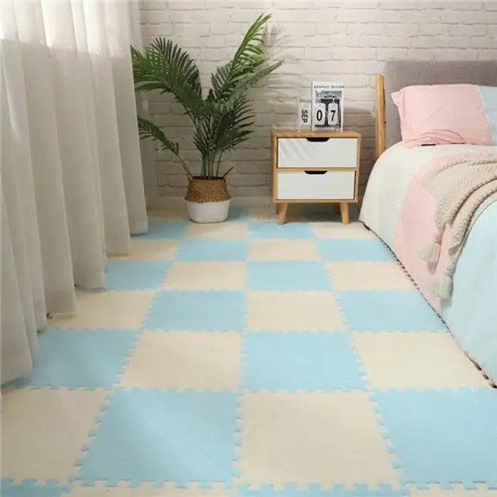 Tapis de verrouillage en peluche épaisse, 30x30x1CM, 10 pièces, pour salon, chambre à coucher, tapis d'exercice, salon, chambre à coucher, tapis rampant