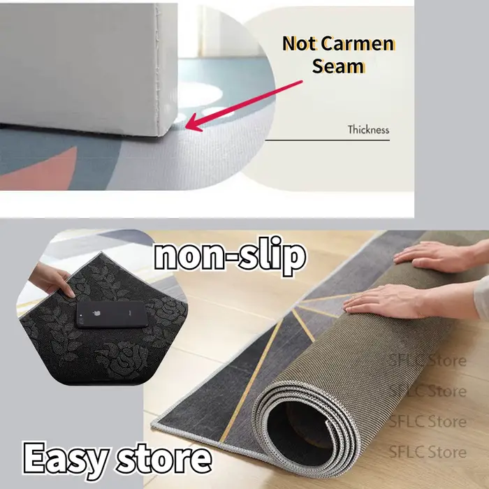 Tapis de sol en polymère noir solide