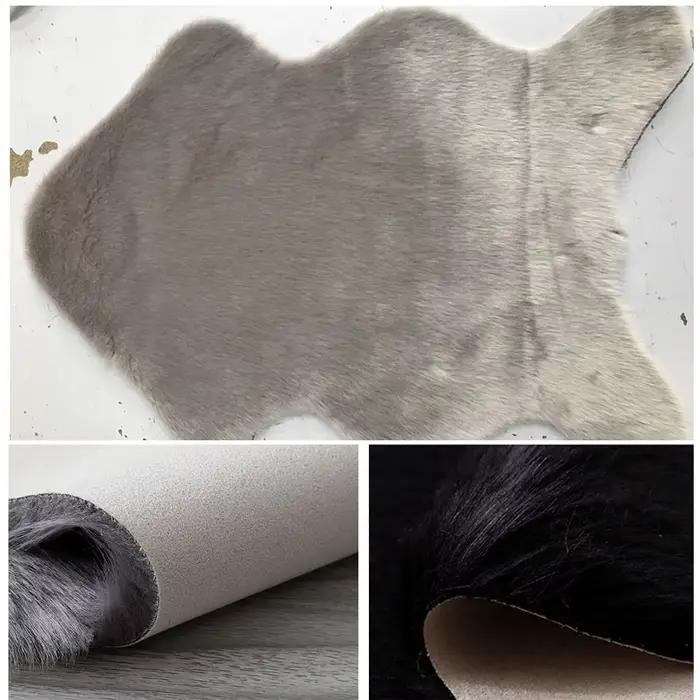 Tapis en peluche doux en peau de mouton pour chambre à coucher