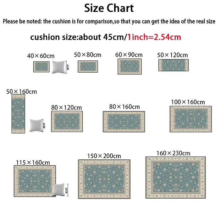Tapis de décoration de chambre de fille de dessin animé mignon