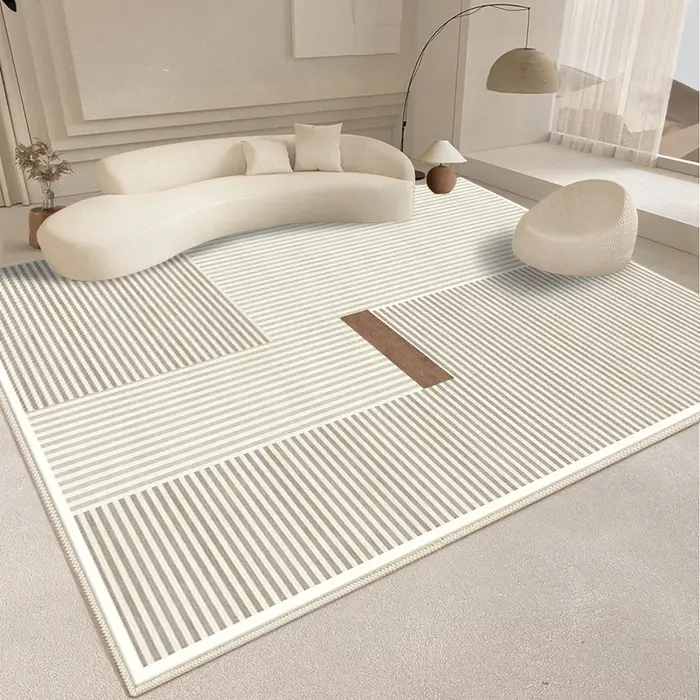 Tapis de ligne de décoration de salon de style moderne