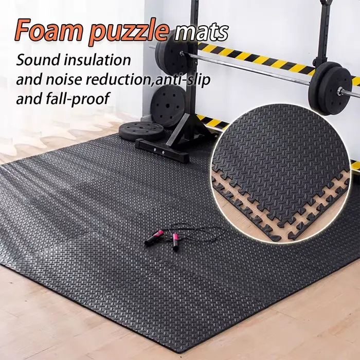 Tapis de protection confortables et amovibles, idéaux pour les sols de salle de sport, tapis de cour