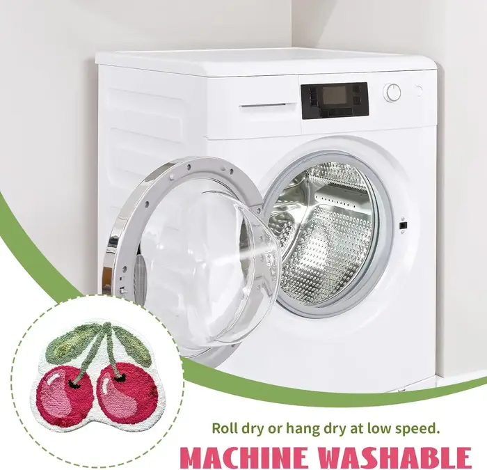 Tapis de bain moelleux en forme de fruit