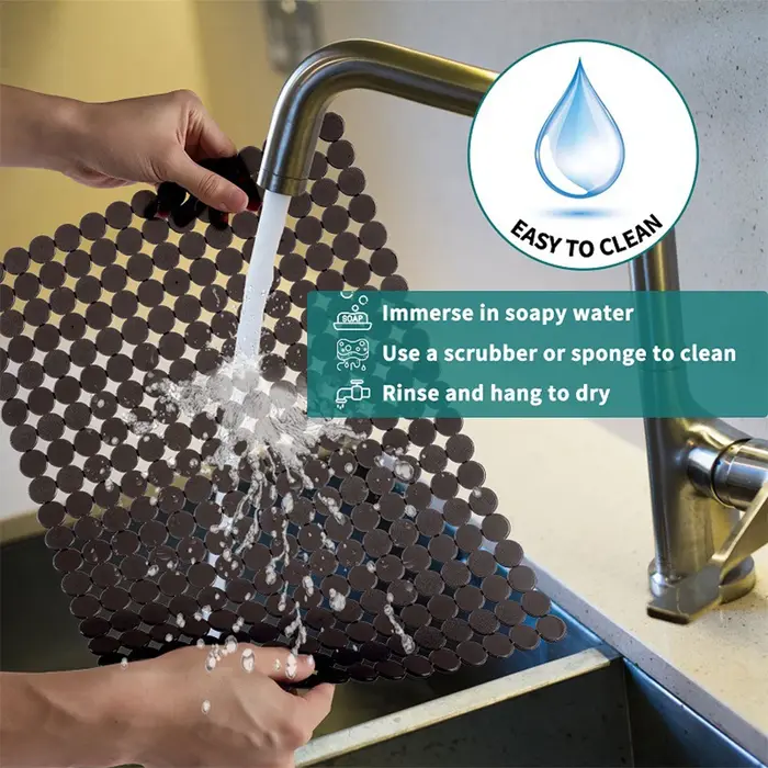 Tapis d'évier antidérapant pour cuisine
