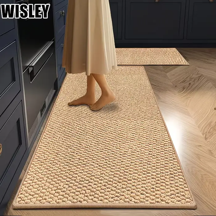 Tapis en faux sisal, tissé texturé