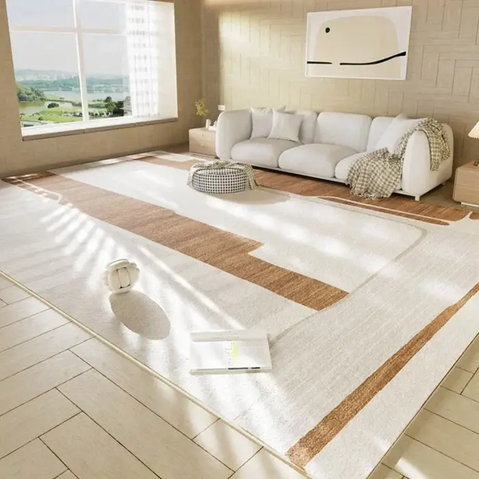 Tapis japonais en peluche doux et moelleux