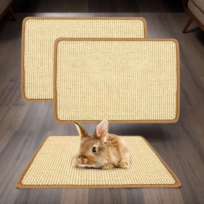 Tapis à gratter pour lapins en fibres naturelles