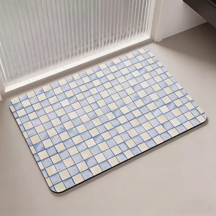 Tapis de salle de bain absorbant et antidérapant