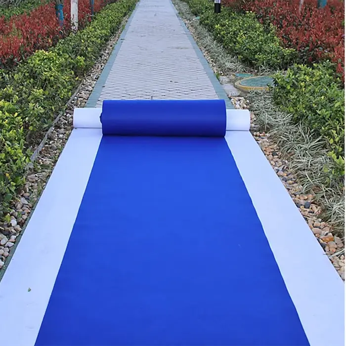 Tapis de couloir de luxe bleu royal