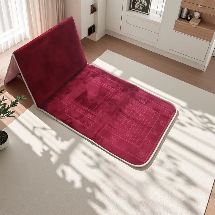 Tapis de prière avec soutien du dos