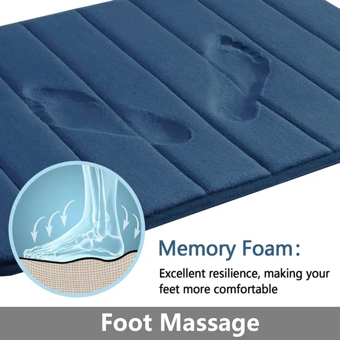 Tapis de bain Super absorbant en mousse à mémoire de forme