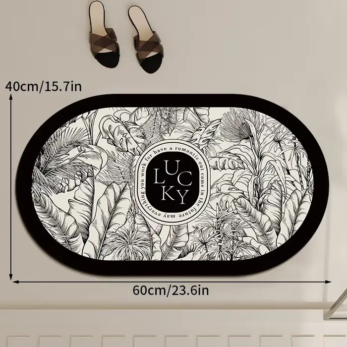 Ensemble de tapis de salle de bain antidérapant, en caoutchouc, Super absorbant, pour baignoire, sol