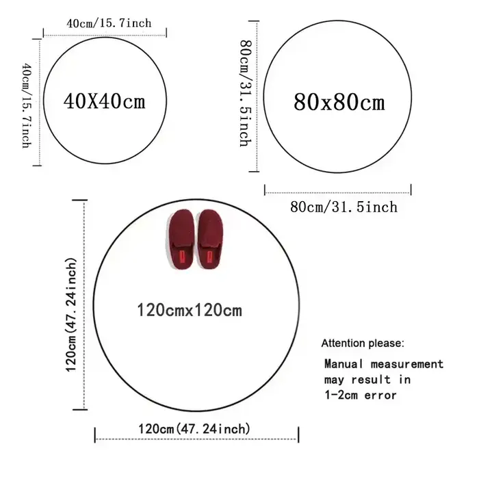 Tapis rond en spirale avec Illusion visuelle 3D