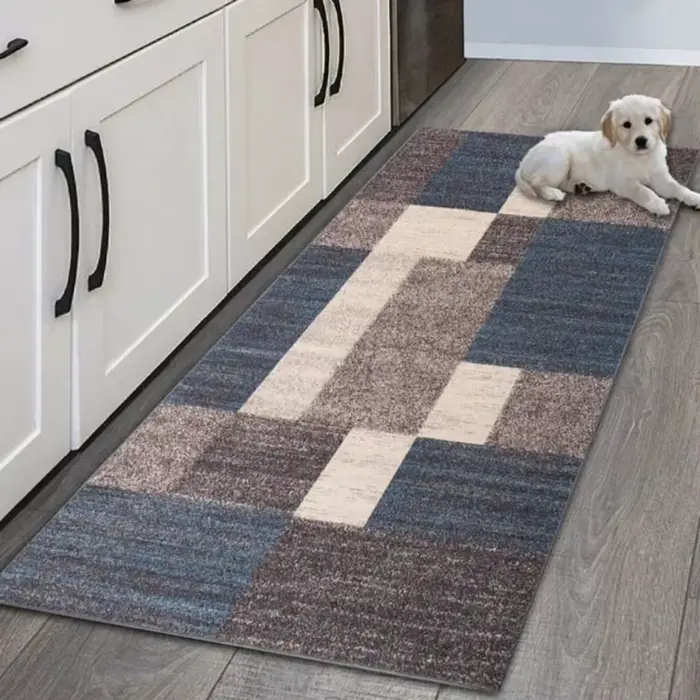 VIKAMA Tapis antidérapant d'entrée de cuisine, long coureur lavable en machine pour une utilisation 