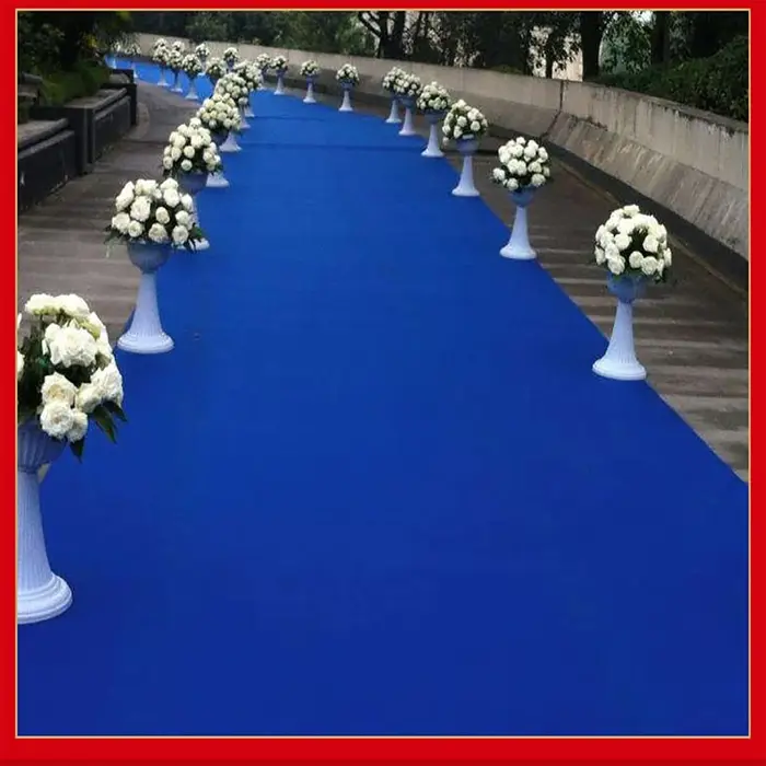 Tapis de couloir de luxe bleu royal