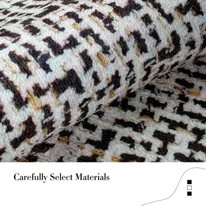 VIKAMA boucle Pile luxe cercle velours chaise ronde tapis chambre