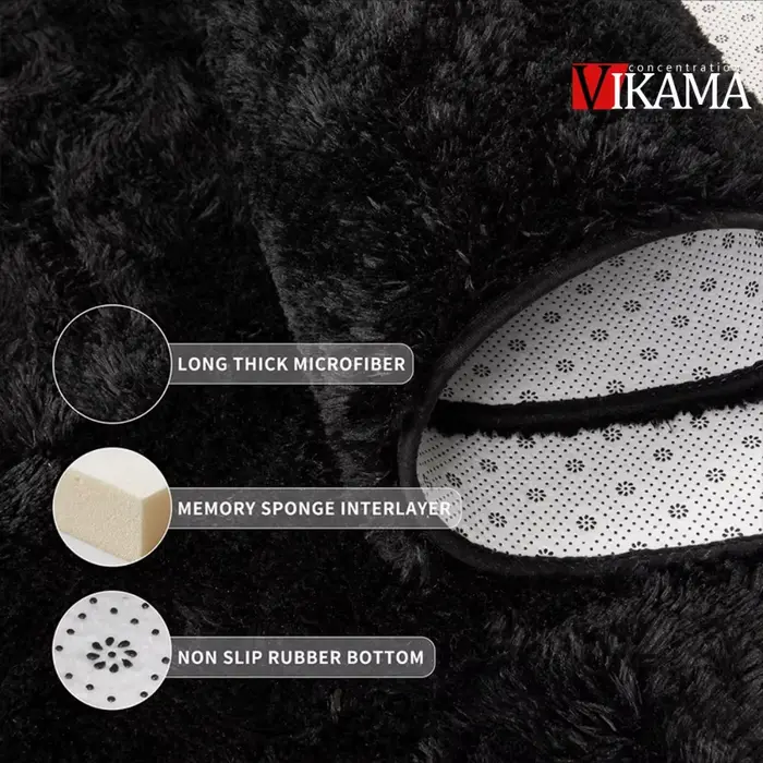 VIKAMA – tapis Shaggy minimaliste de couleur unie