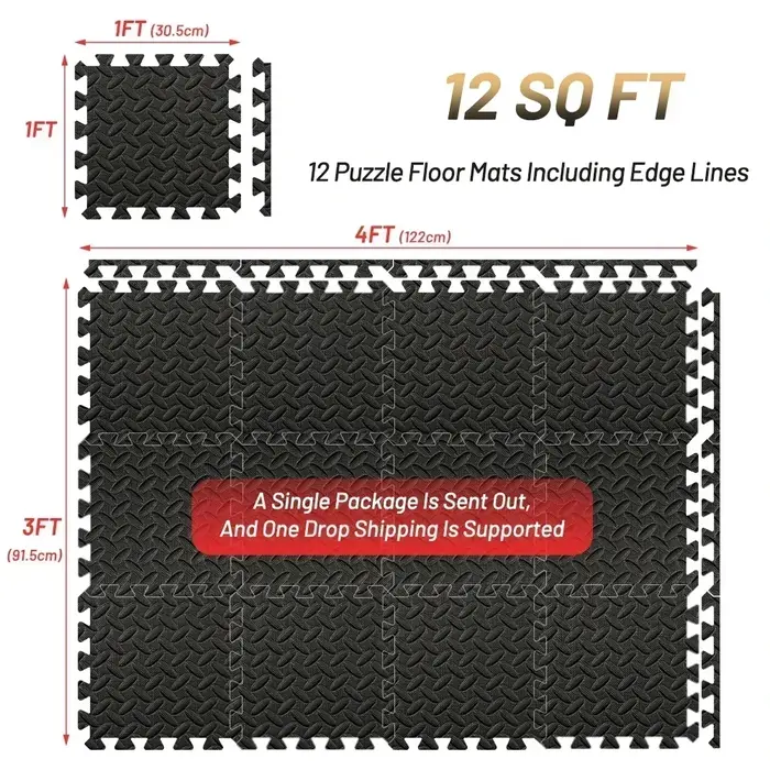 Tapis de Fitness Puzzle 4 ~ 20 pièces