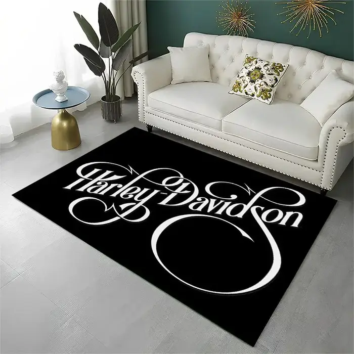 Tapis antidérapant rétro H-Harleys Racing Moto pour salon, chambre à coucher, salle de jeux, tapis d