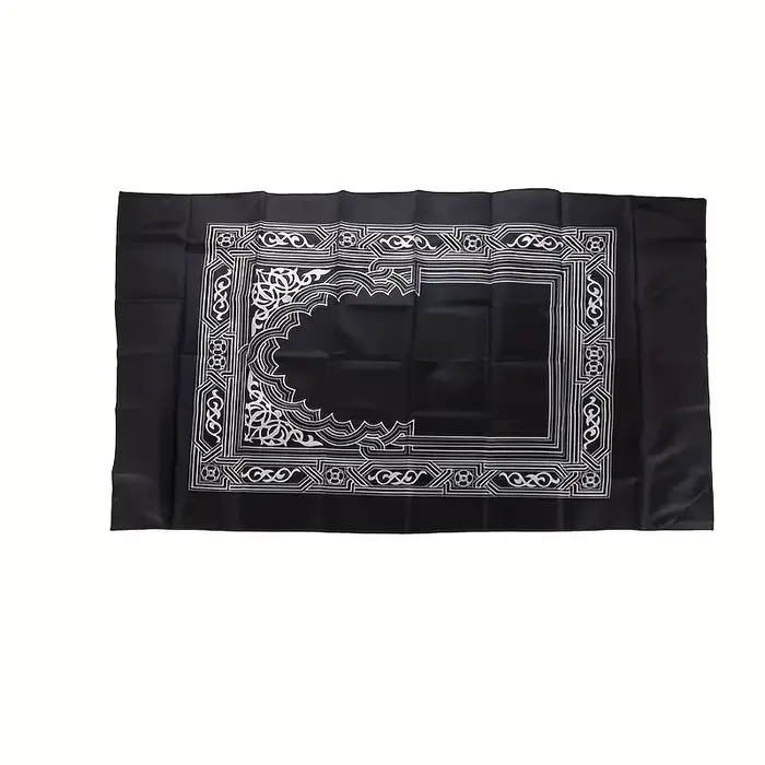 Tapis de prière portable en polyester tressé