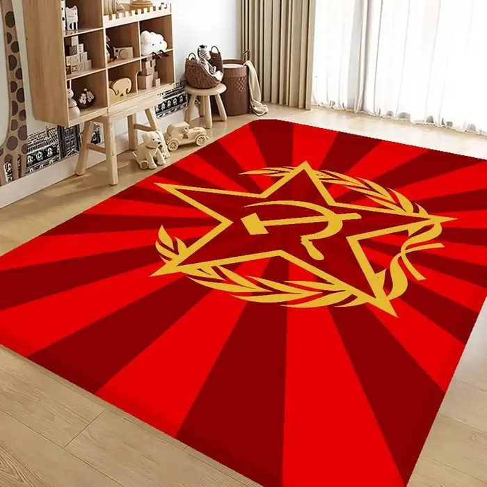 CCCP urss soviétique couloir tapis lavable antidérapant salon canapé chaises zone