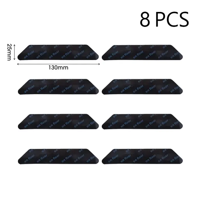 Autocollant antidérapant pour tapis, 16/8 pièces, réutilisable, lavable, Anti-bouclage, Patch fixe, 