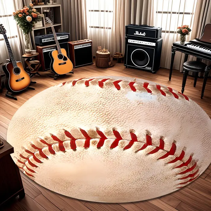 Tapis à motif de Baseball Vintage