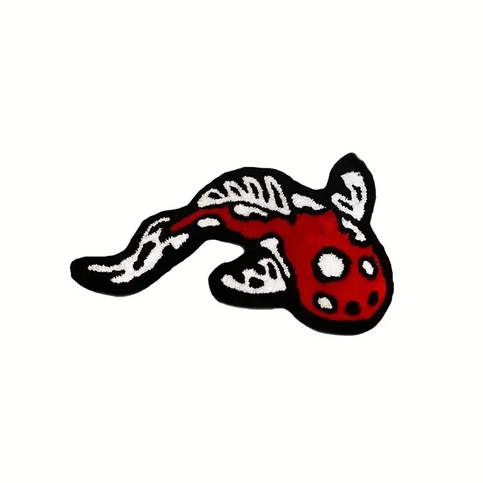 VIKAMA Tapis en peluche dessin animé Koi
