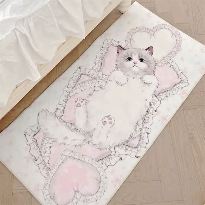 Tapis de chevet de dessin animé mignon