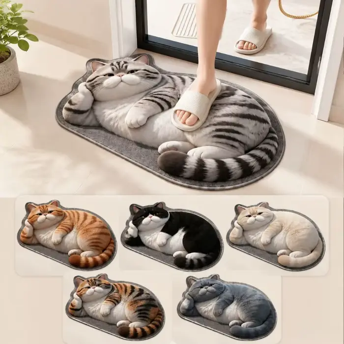 Tapis de sol 3D en terre de diatomée pour chat