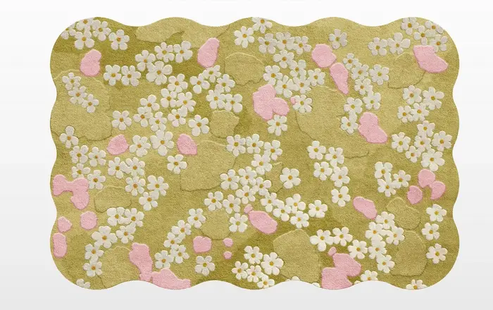 Tapis de style pastoral pour chambre à coucher