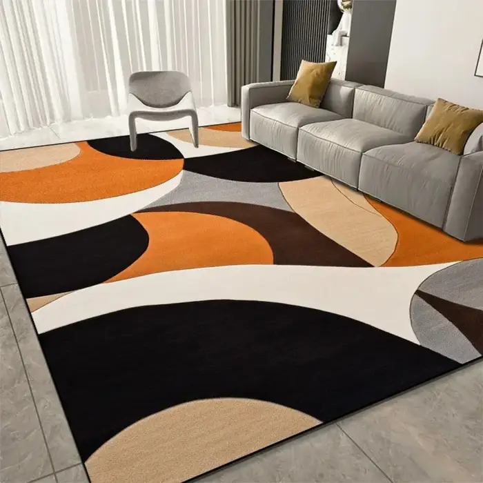 Tapis de luxe imprimé géométrique