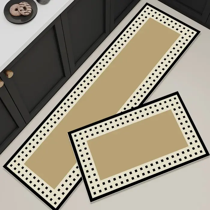 Tapis de sol de cuisine en PVC imperméable et antidérapant