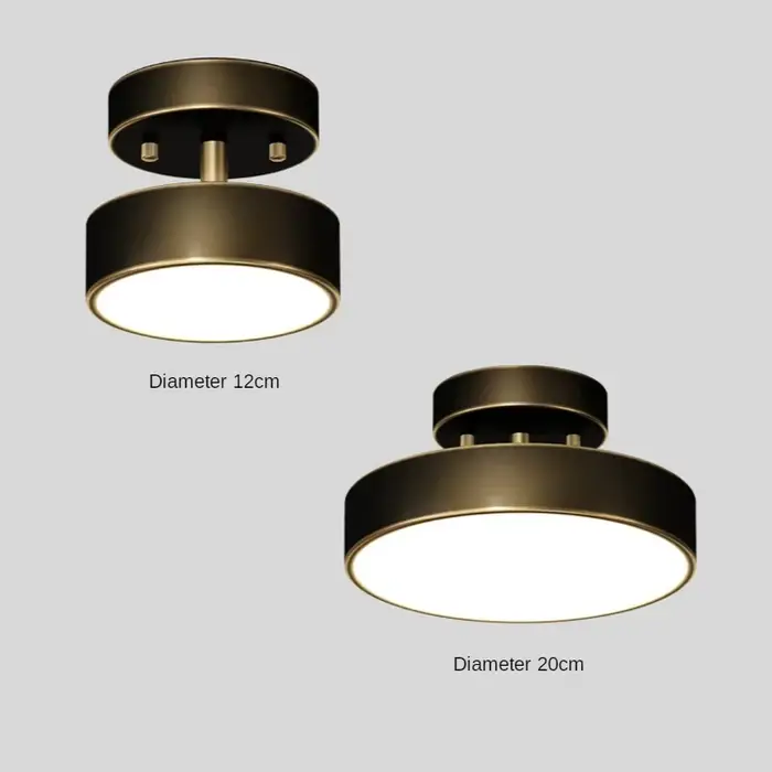 Nouveau plafonnier doré éclairage nordique couloir de luxe salon chambre couloir intérieur porche av