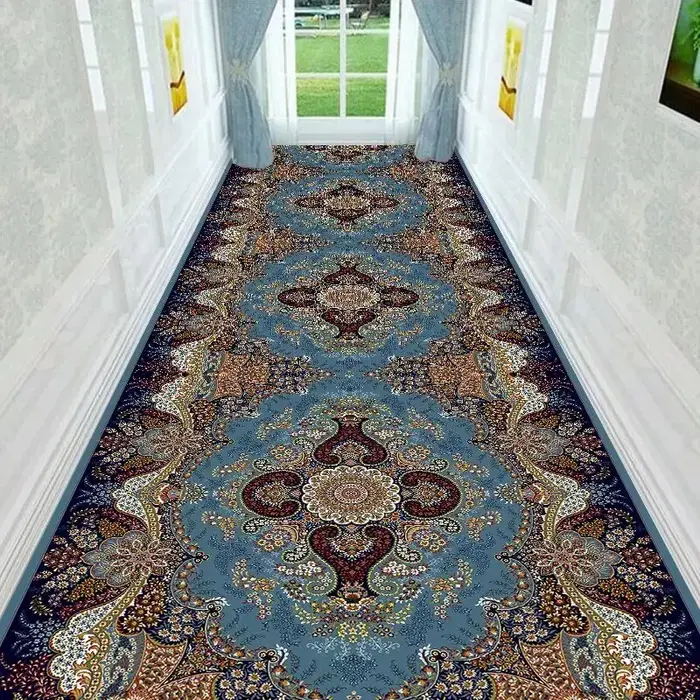 Tapis de couloir Long antidérapant de luxe rétro persan