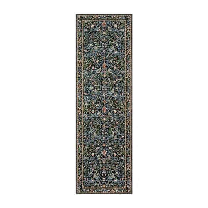 Tapis de couloir, Long tapis de sol, lavable en Machine, antidérapant, pour chambre à coucher, cheve