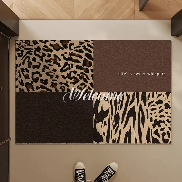 Tapis Patchwork imprimé Animal Vintage