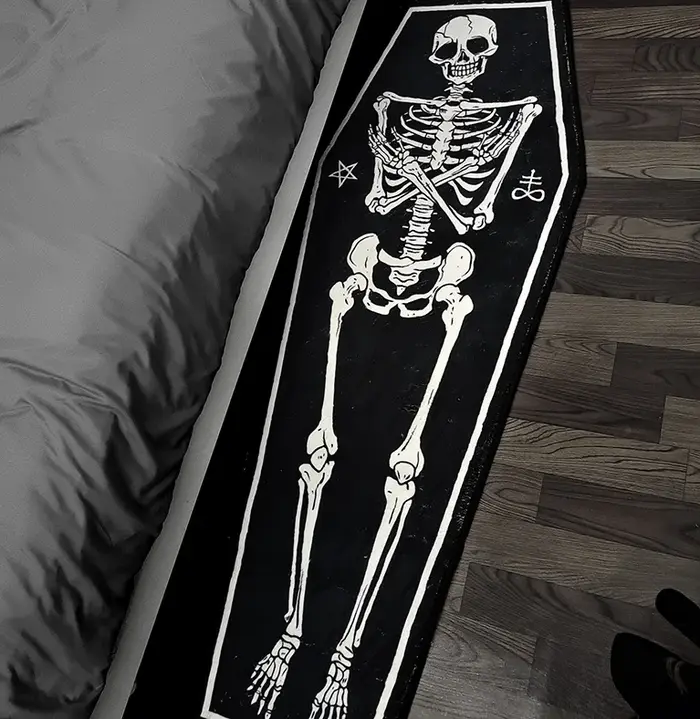 Tapis de style gothique pour chambre à coucher