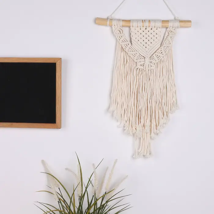 Macramé tissé tenture murale Boho maison Chic bohème géométrique Art décor beau appartement dortoir 