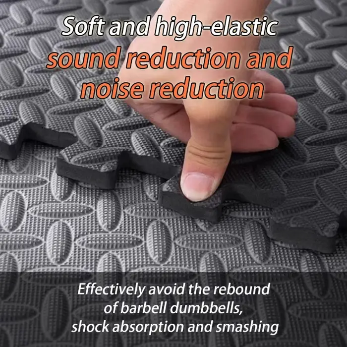 Tapis de protection confortables et amovibles, idéaux pour les sols de salle de sport, tapis de course, tapis tatami, salles de musculation, sols de piscine et Pilates - M