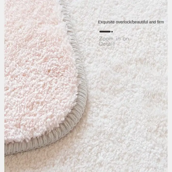 Tapis de sol rond en peluche pour chambre à coucher