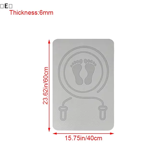 〔E〕Tapis de saut à la corde 6MM anti-bruit