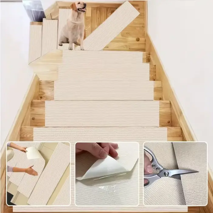 1PC 20x80cm Tapis antidérapant pour marches d'escalier Tapis antidérapant de sécurité Tapis antidéra