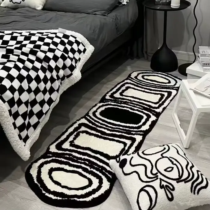 Tapis en cachemire pour décoration de chambre à coucher
