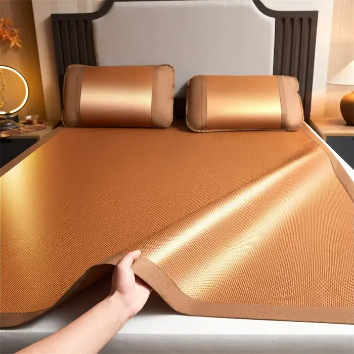 Tapis rafraîchissant pliable en bambou naturel 2025 – Nouveau