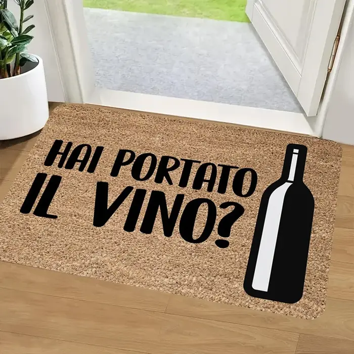 VIKAMA Tapis d'extérieur humoristique à thème italien