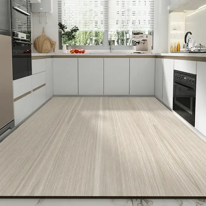 Tapis de cuisine imperméable en cuir