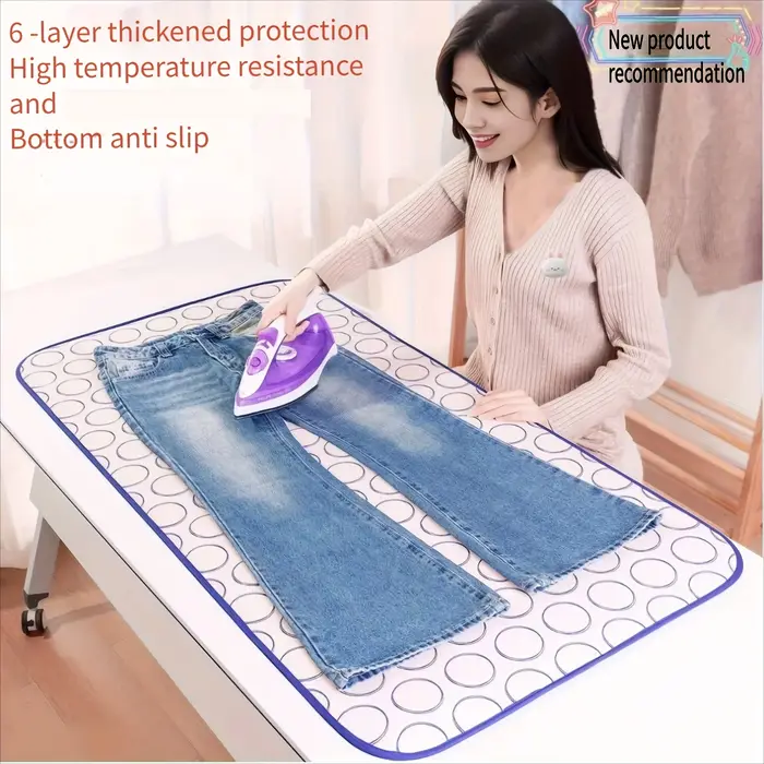 Tapis de repassage pliable résistant aux hautes températures – Imperméable